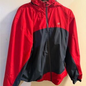 New Balance Men's Red and Dark Blue Windbreaker